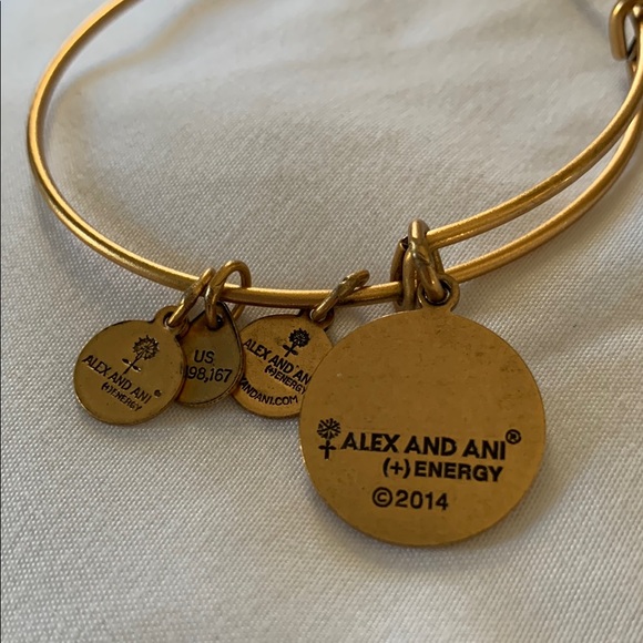 Alex and Ani Gold Lisbon Charm Bracelet - Picture 2 of 3